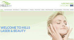 Desktop Screenshot of hillslasercentre.com.au